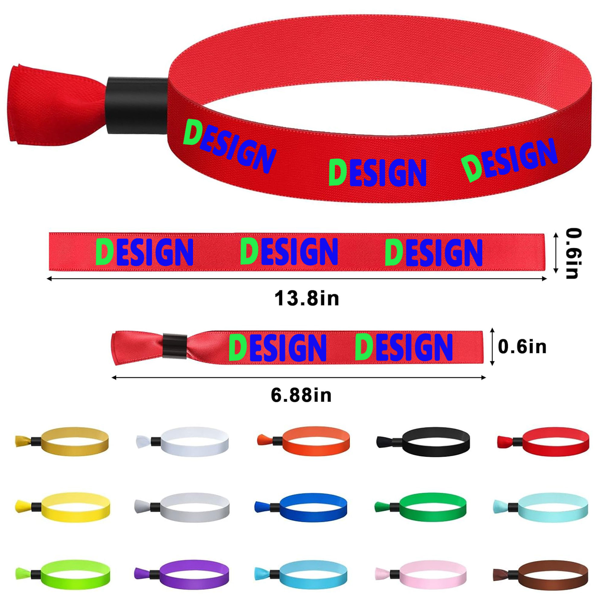 Disposable Colored Wristbands For Events 6