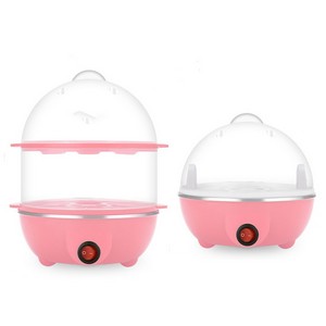 Double Layer Egg Cooker With Steaming Tray, custom kitchen gadget with logo imprint 8