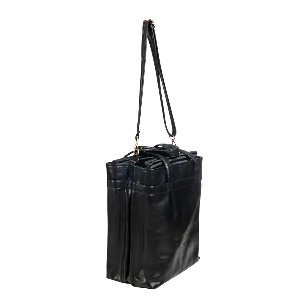Leather Four Bottle Salesperson Tote Bag 12