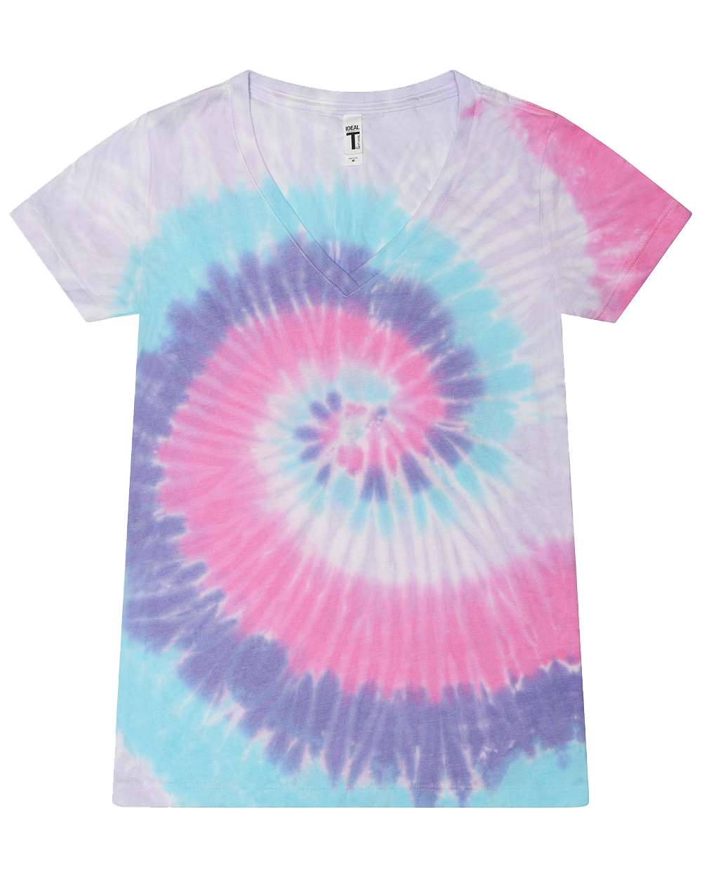 Women's Tie-Dyed V-Neck T-Shirt - 1075 6