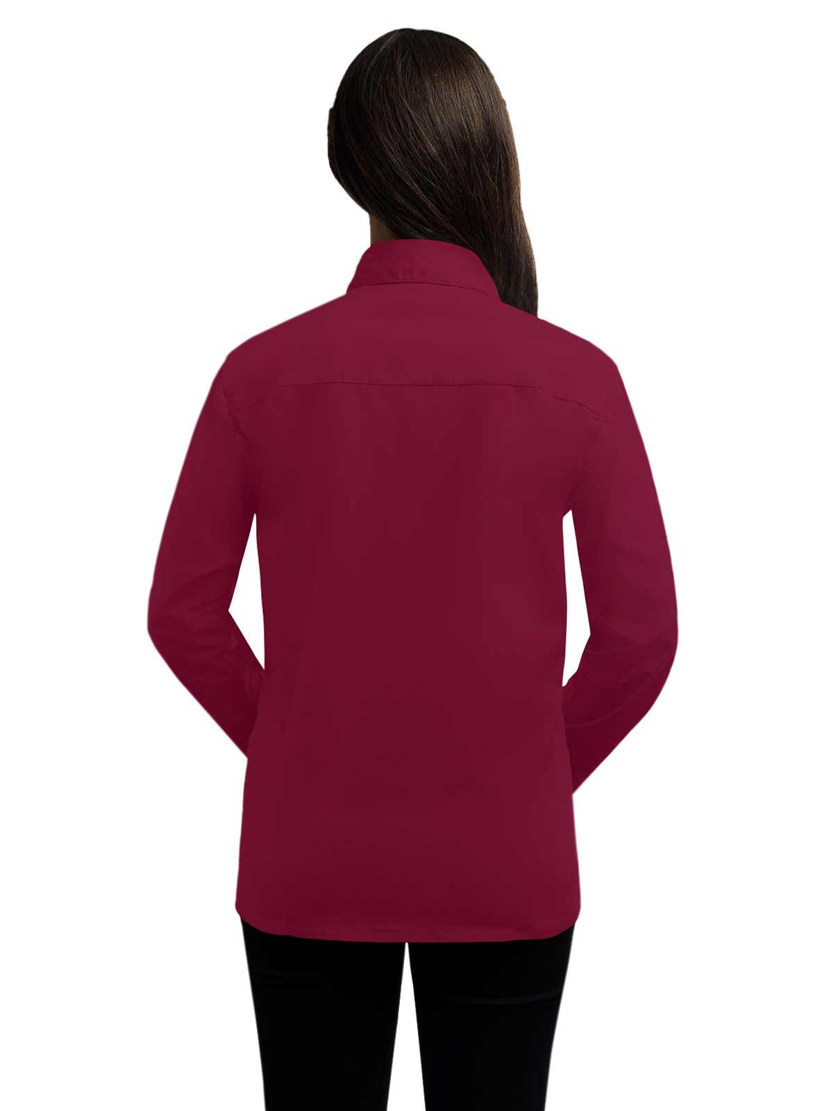 Blue Generation - Women's Pocketless Long Sleeve Superblend Poplin Shirt 56