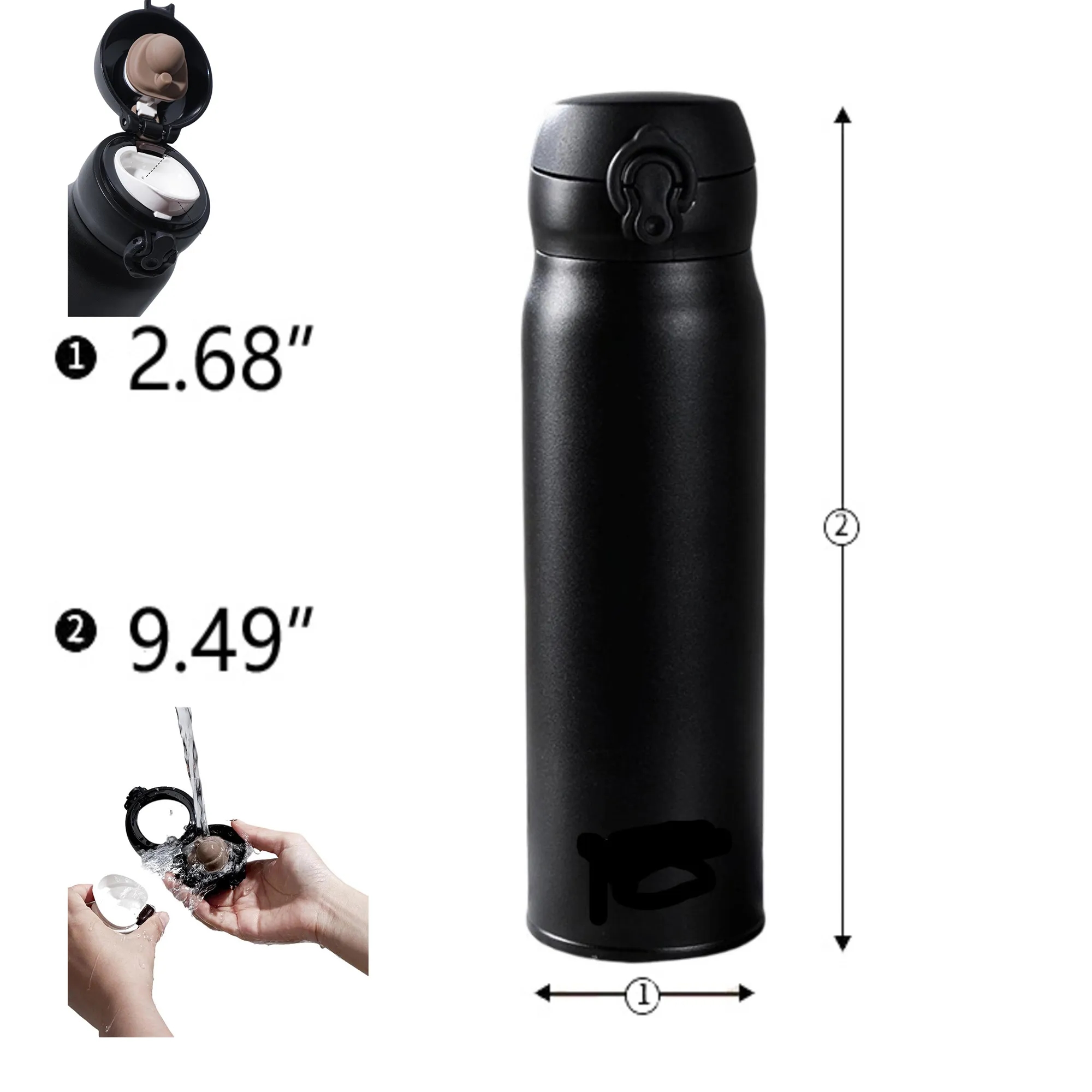 Stainless Steel Vacuum Thermos Cup 2