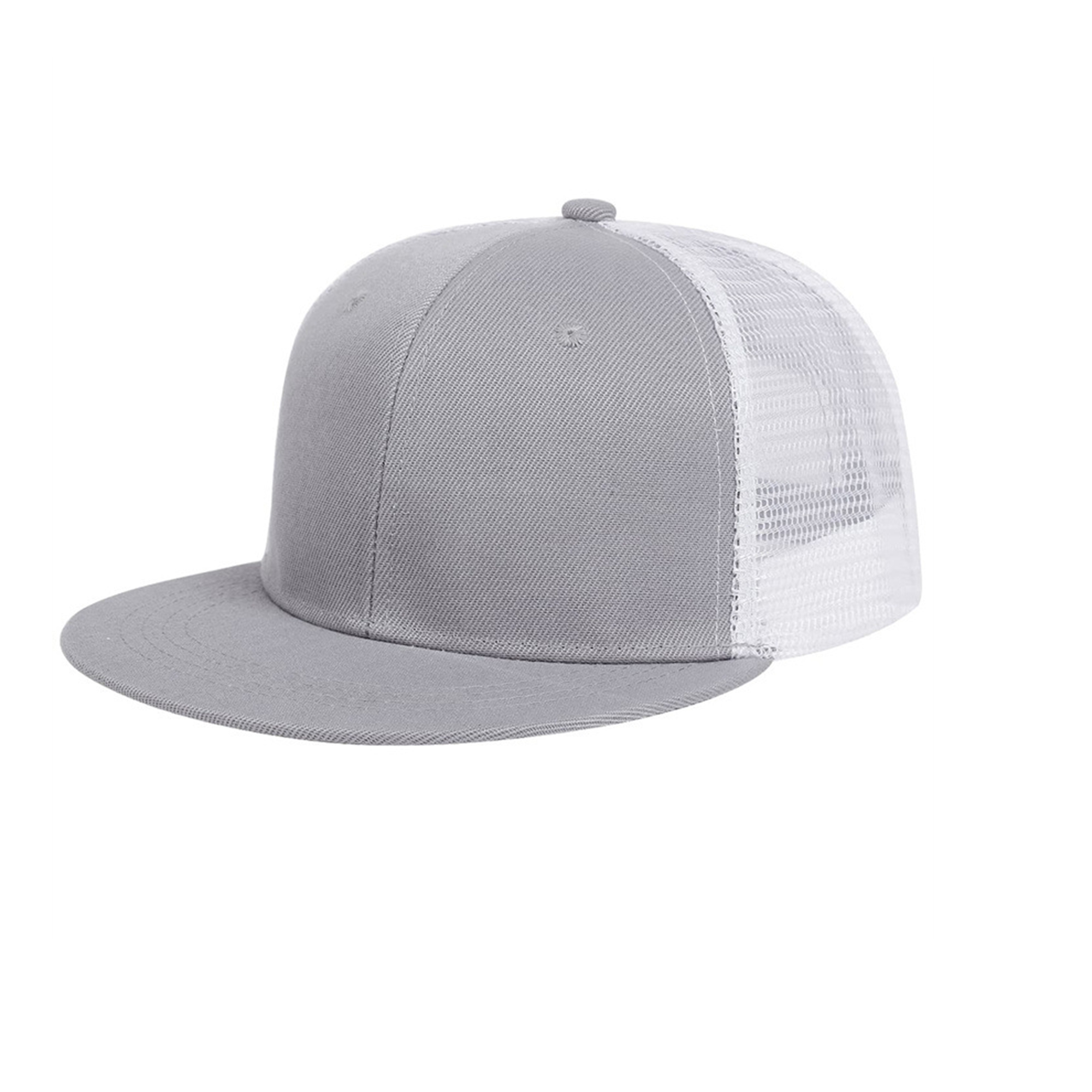 Six Panel Structured Trucker Cap With Mesh Back 2