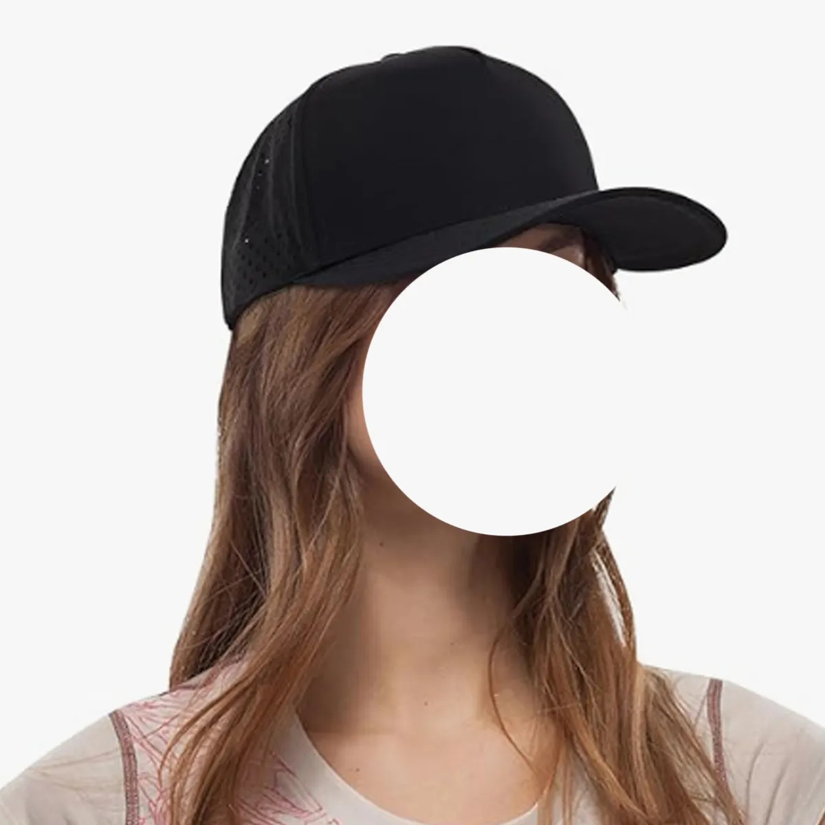 Quick-Dry Laser Cut Ventilated Sport Cap with Rope Trim 3