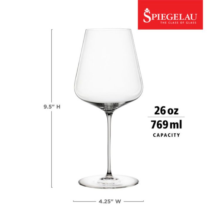 Spiegelau Definition 26 oz Bordeaux Glass, set of 2 11
