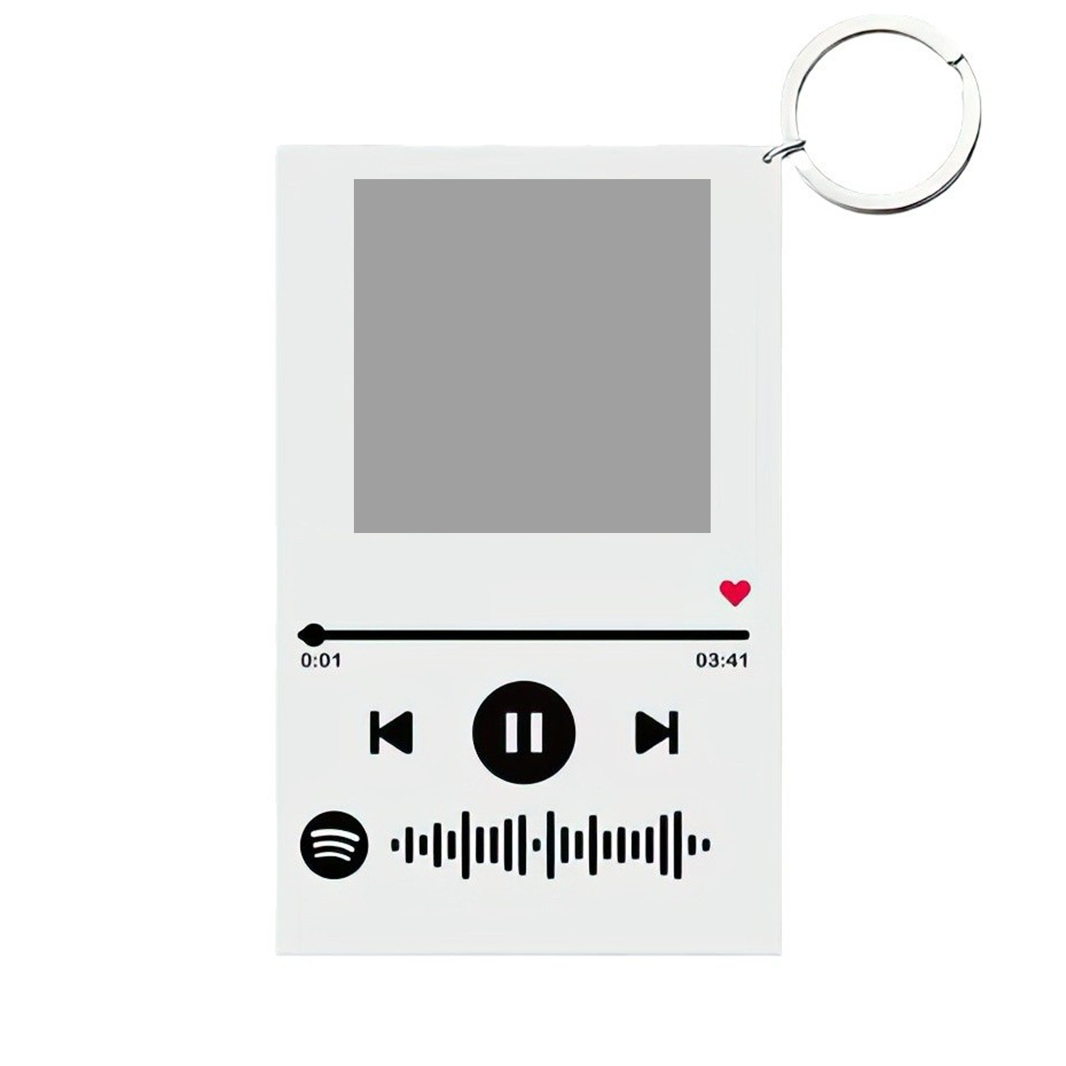 Acrylic photo signboard transparent keychain 2