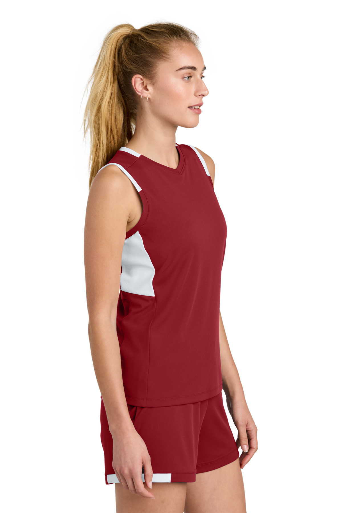 Sport-Tek Women's Club Sleeveless V-Neck LST441 42