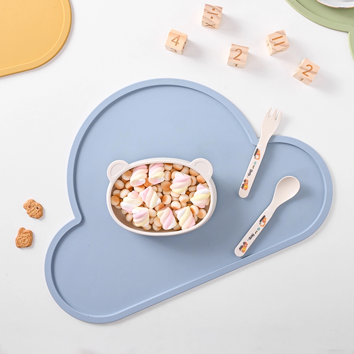 Children'S Silicone Cloud Shape Placemat 3