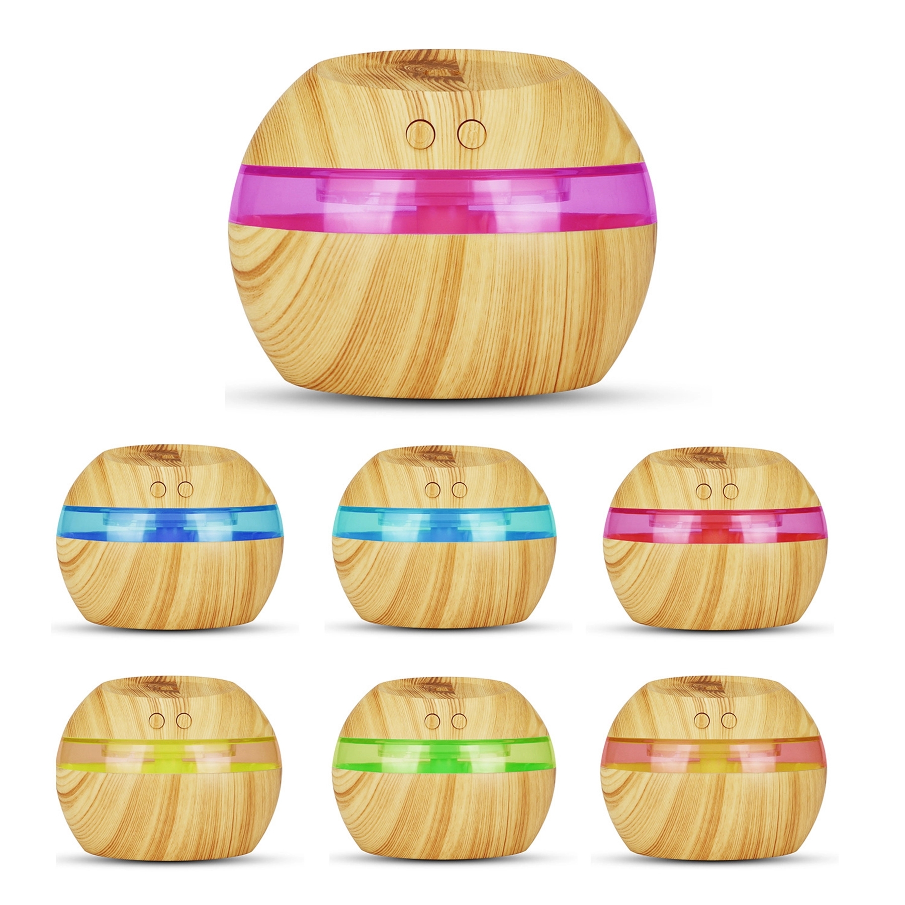 10 Oz. Ball Shaped Wood Grain Humidifier 4