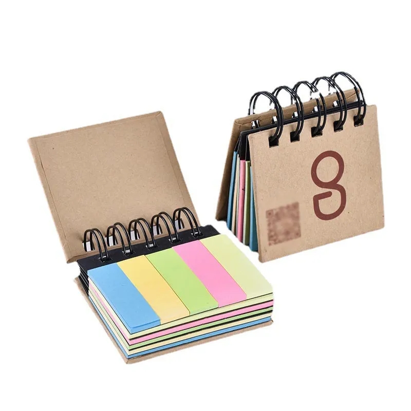 Kraft Paper Sticky Note Spiral Notebook 2
