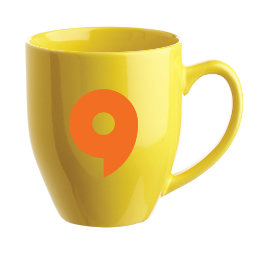 Glossy Bistro Style Ceramic Mug, 16 oz. 18