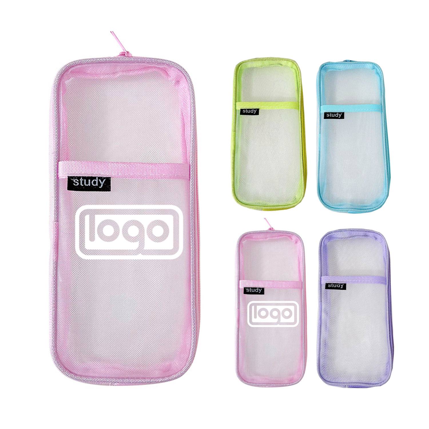 Simple Transparent Mesh Pen Bag 2