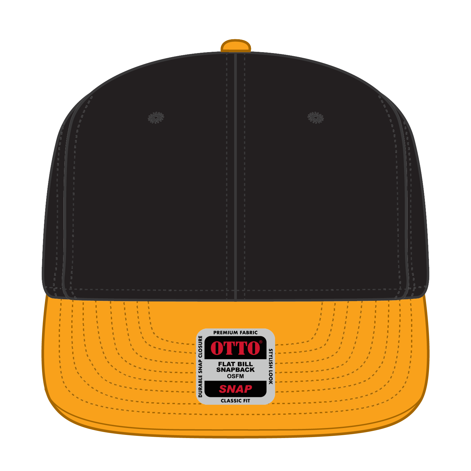 OTTO CAP® OTTO SNAP 6 Panel Pro Style Snapback Hat 63