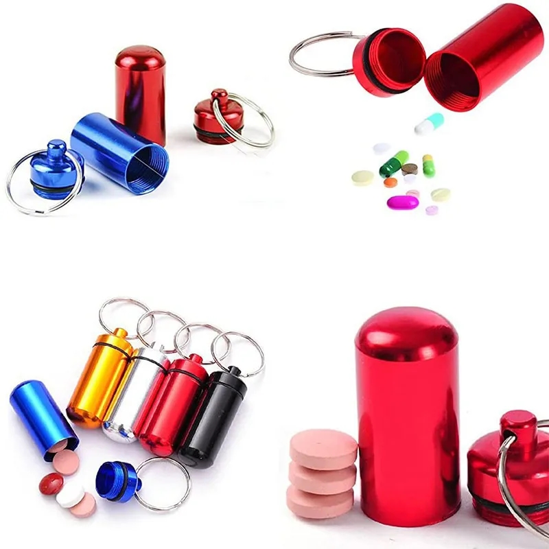 First Aid Mini Pill Box Keychain 3