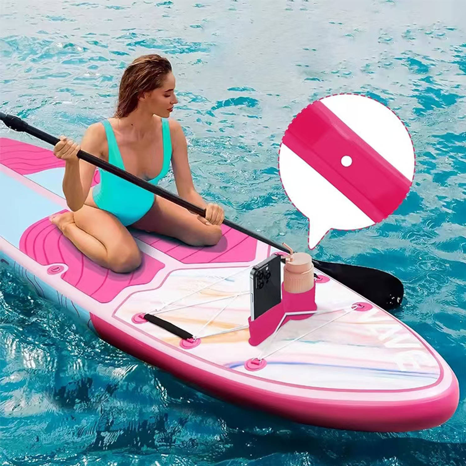 Paddle Board PVC Drink Phone Holder 11