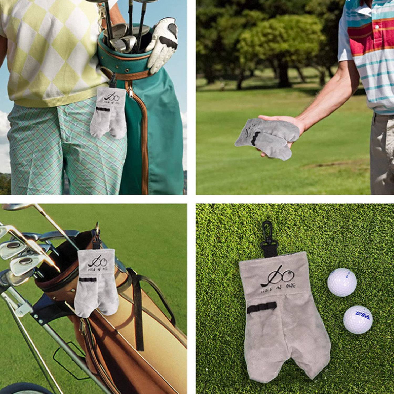 Mini Microfiber Golf Ball Pouch Bag 4