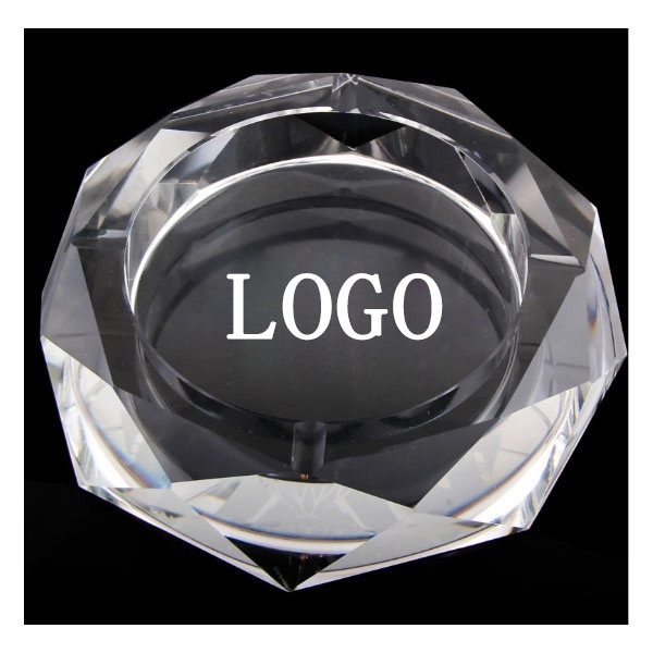 Crystal Octagon Ashtray - 4" 4