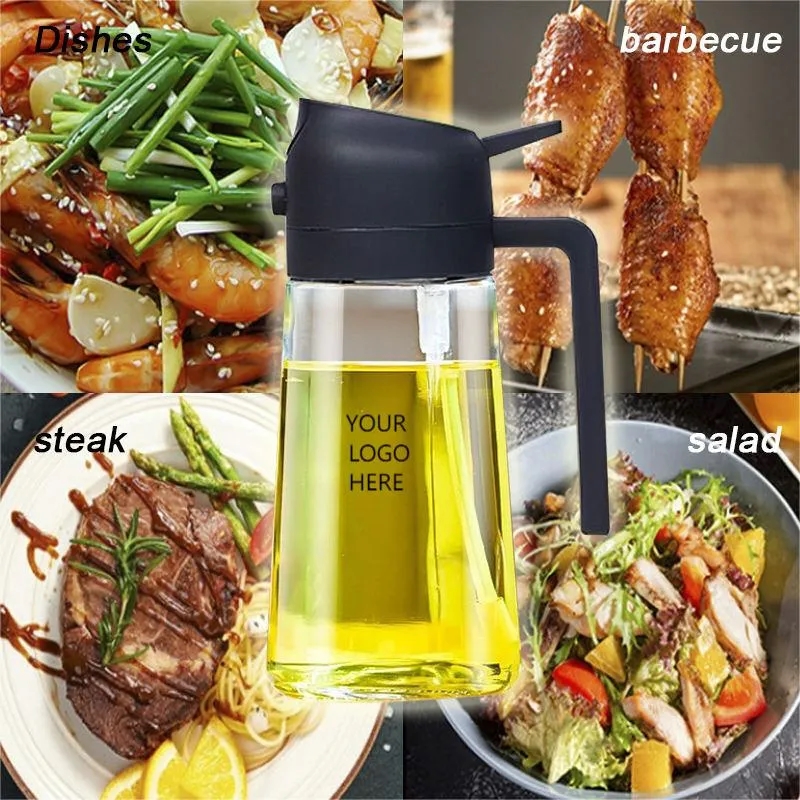 2-in-1 16oz Kitchen Olive Oil Sprayer For Cooking 6
