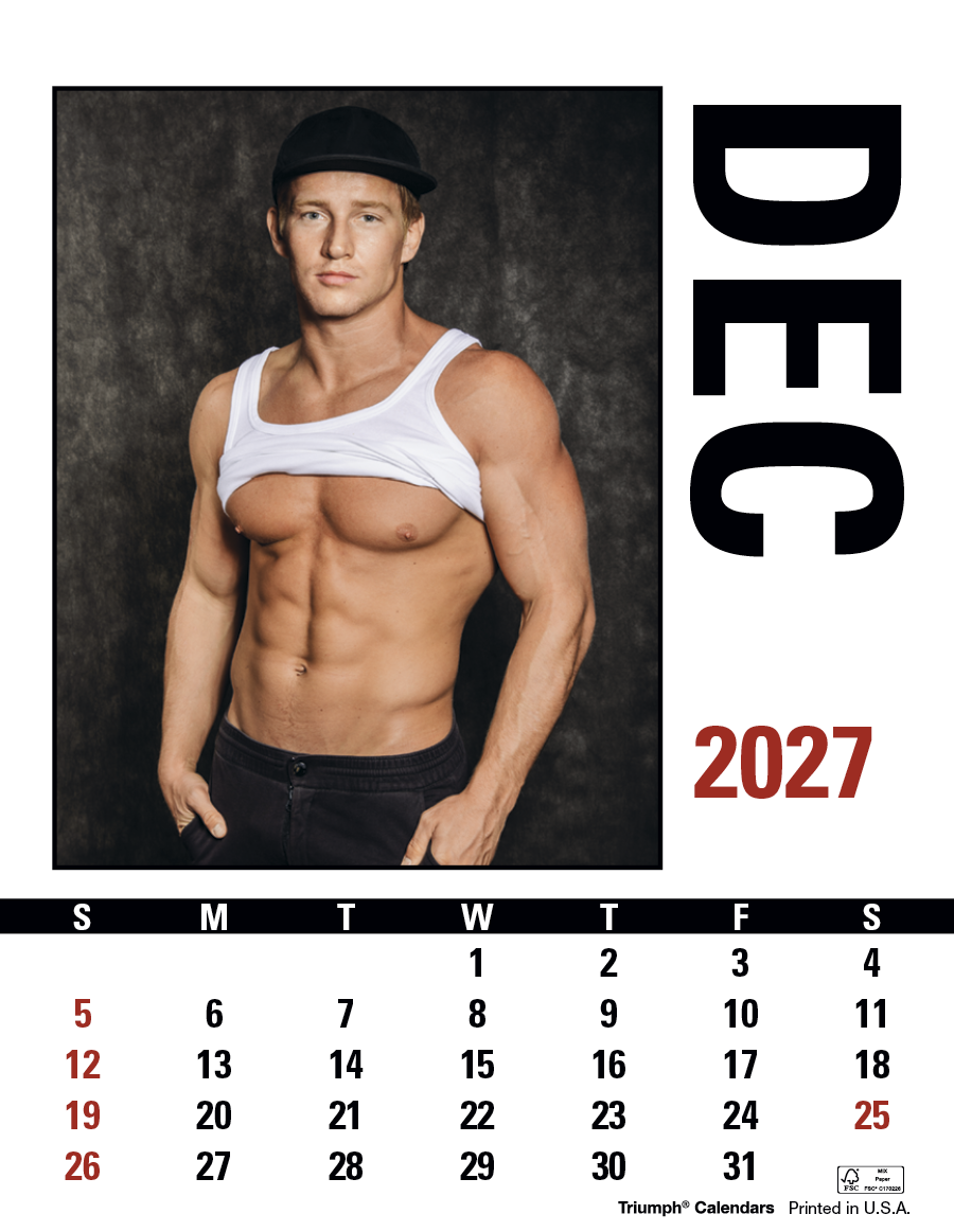 Triumph® Calendars Press-N-Stick Male Call Calendar 52