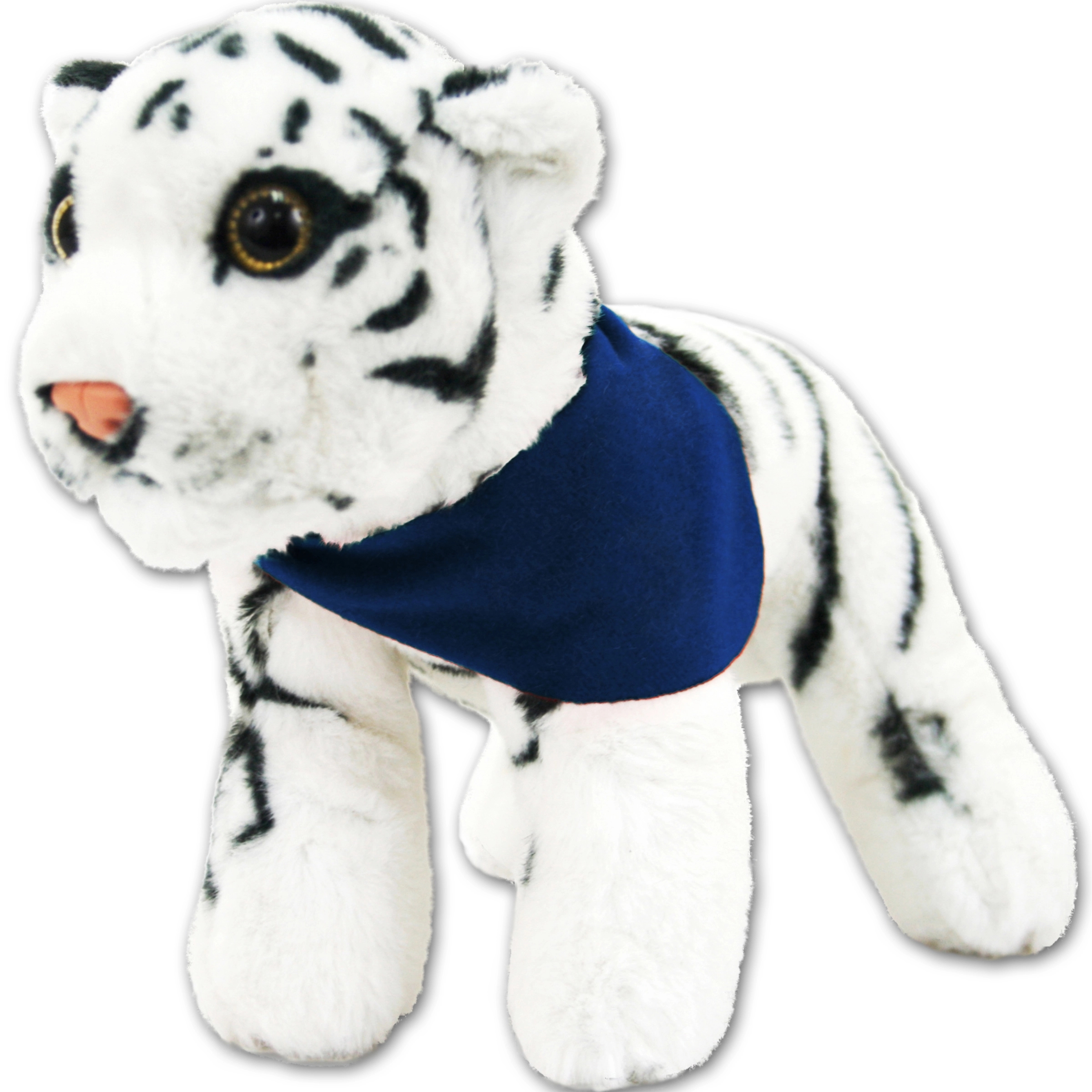 8" Jungle Animals Standing White Tiger 6