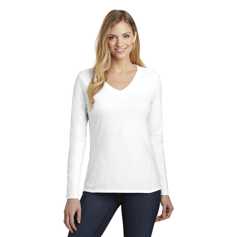 District Women's Very Important Tee Long Sleeve V-Neck. 11
