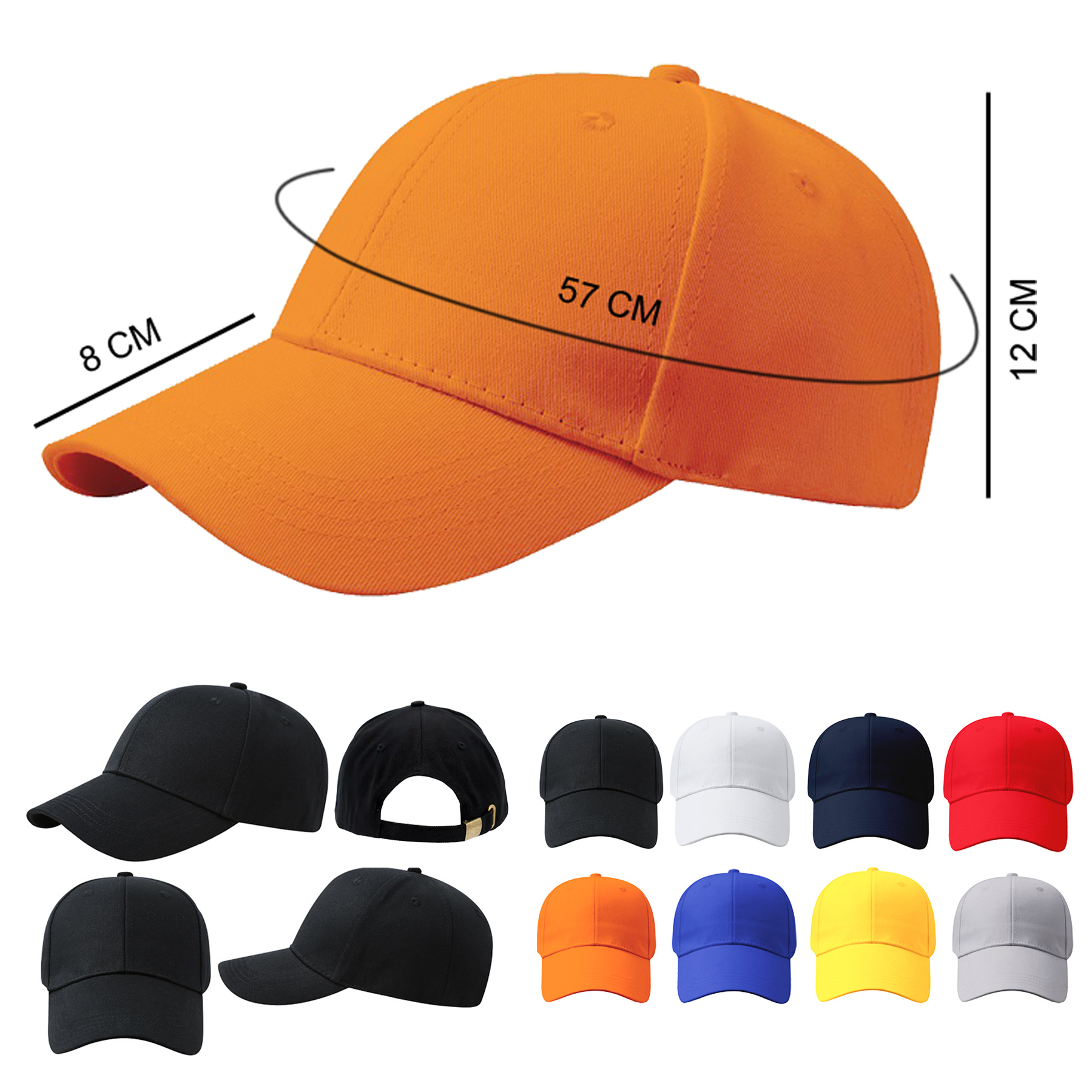 Cotton Baseball Cap 1