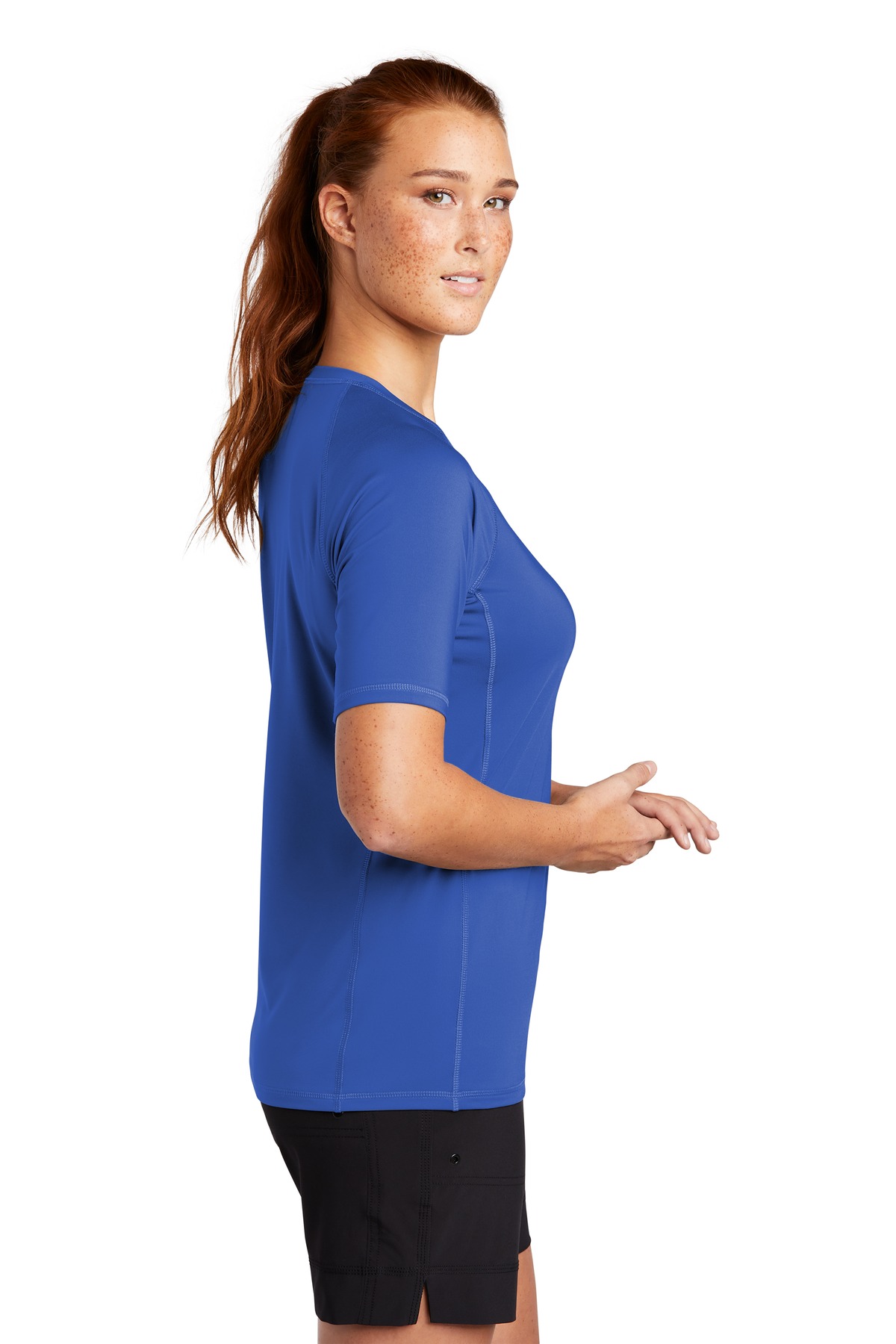 Sport-Tek Women's Rashguard Tee. LST470 25