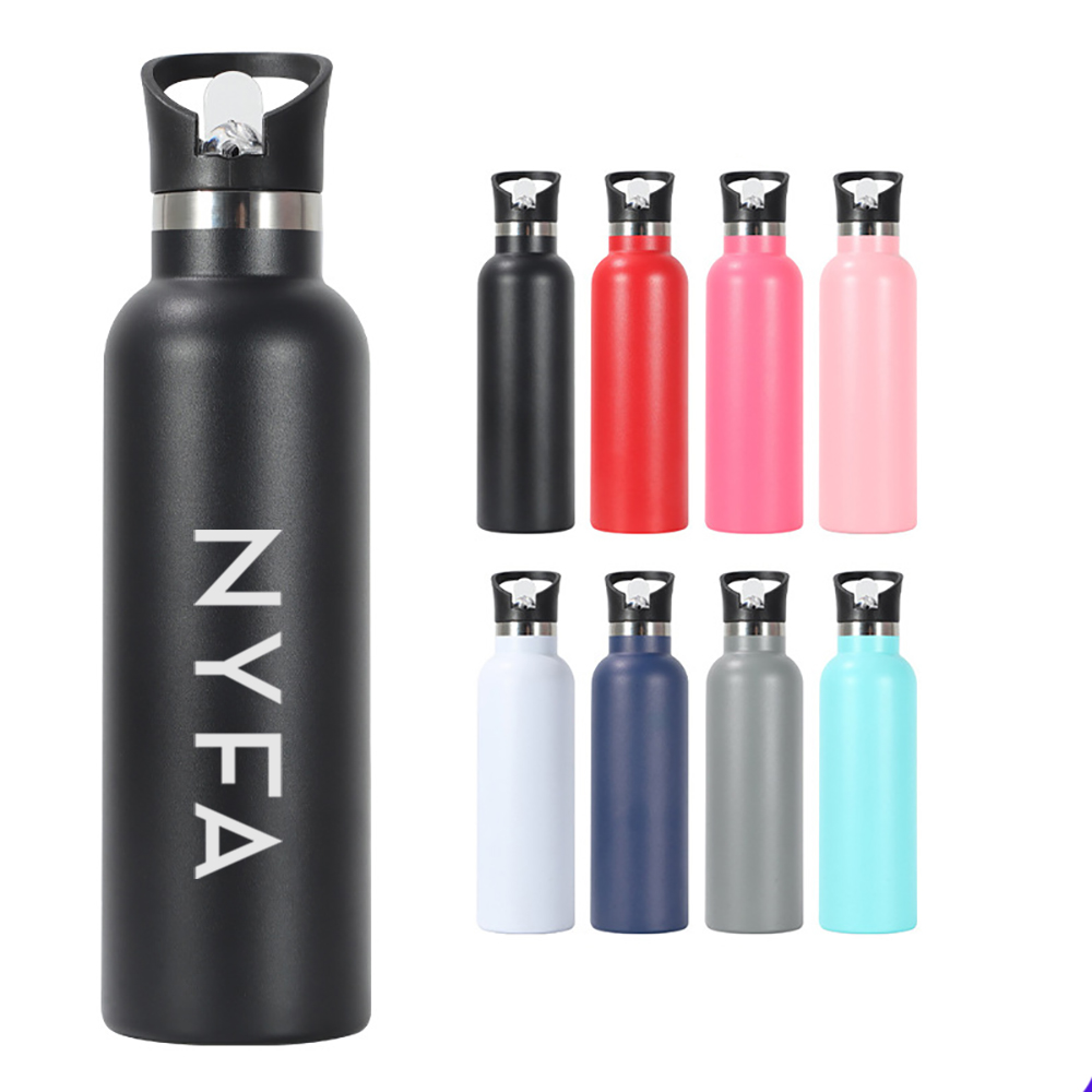 25 Oz. Stainless Steel Wide Mouth Water Bottle w/ Sip-thru Spout, custom water bottle with logo imprint 10