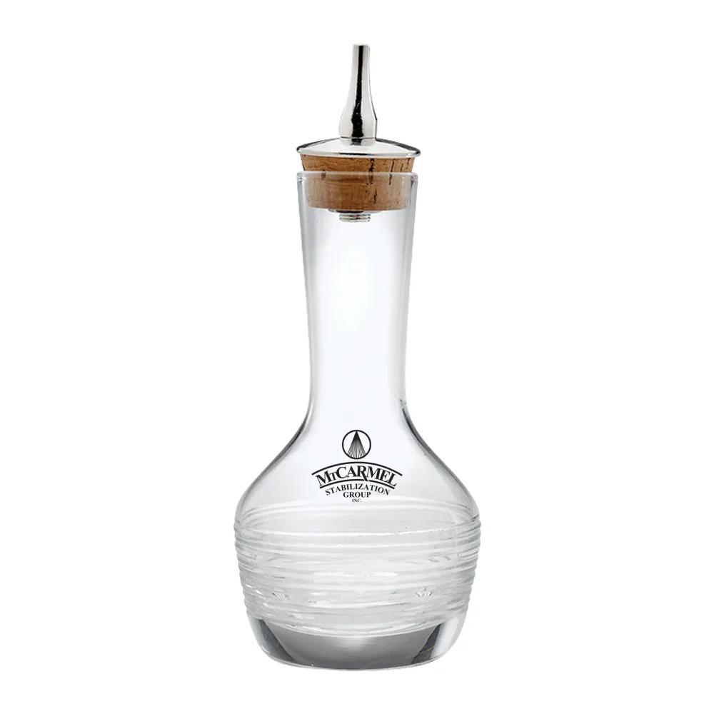 3oz. Glass Bitters Bottle Contemporary Design 3
