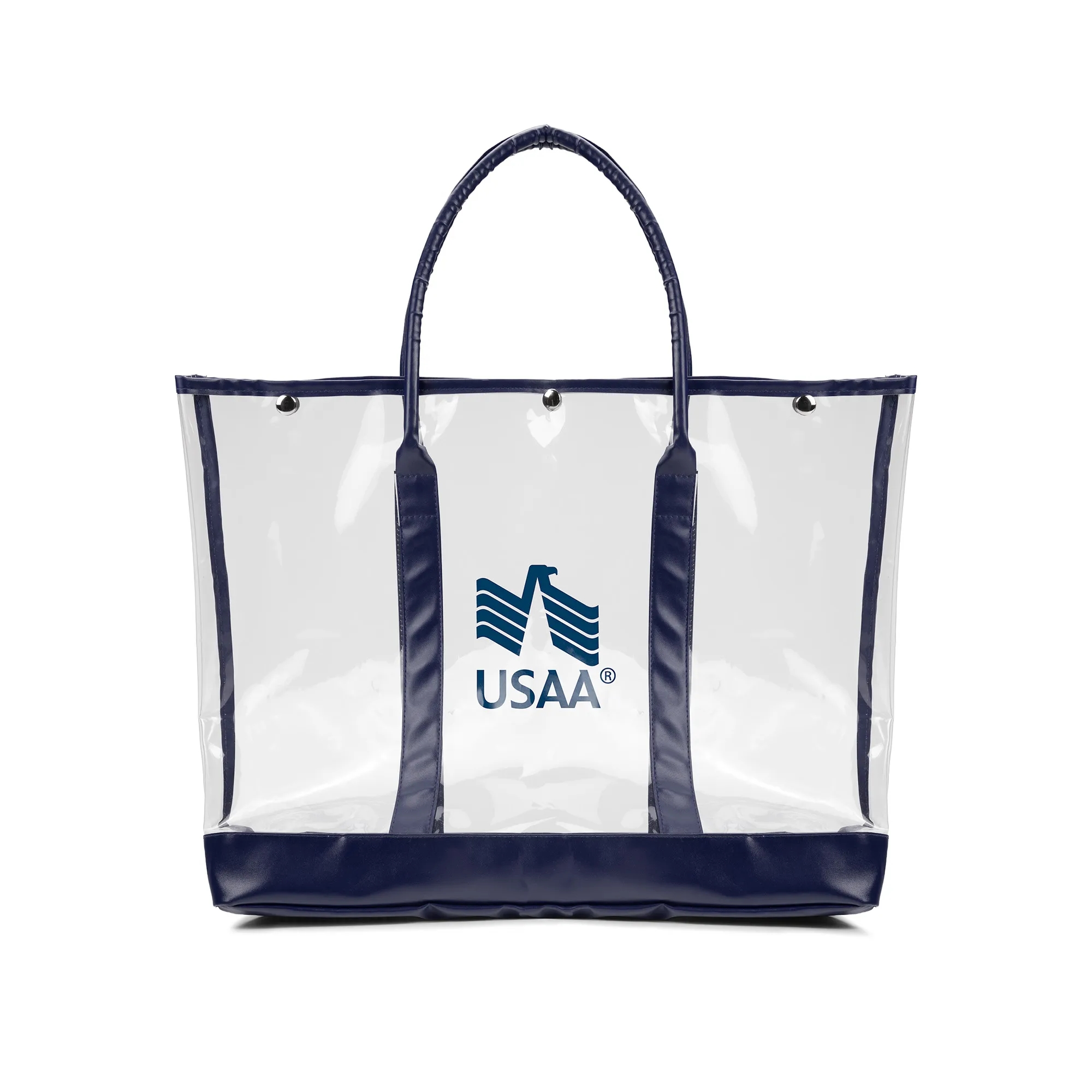 Luxe Button-Top Tote with PU Leather Trim 12