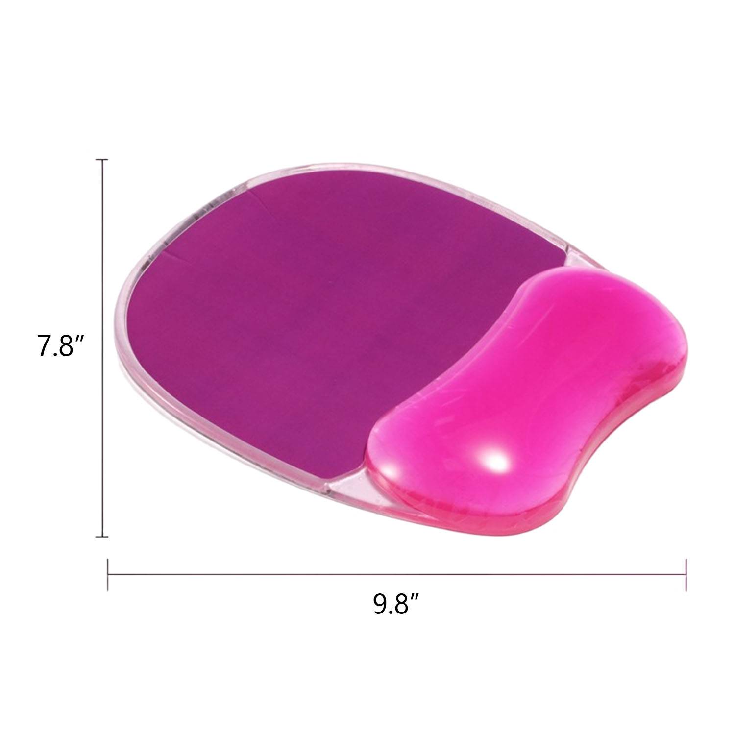 PU Leather Mouse Pad with Silicone Wrist Rest 4
