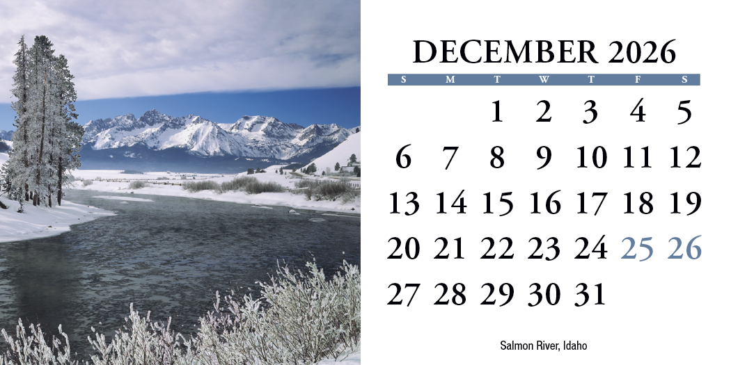 HotLine® Products Scenic America® Desk Tent Calendar 33