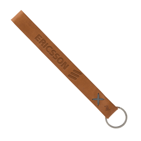 Hayward Leather Wrist Keychain with Metal Split-Ring 92