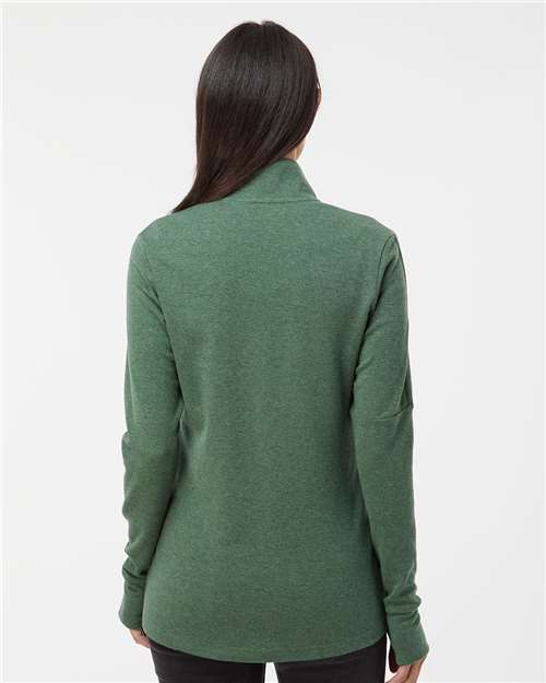 Women's 3-Stripes Quarter-Zip Sweater Pullover - A555 18