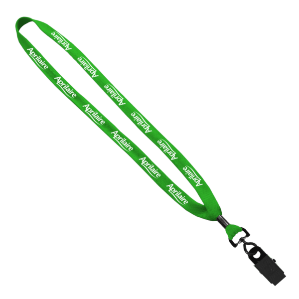 5/8" Polyester Shoelace Lanyard with Metal Crimp & Split-Ring 111
