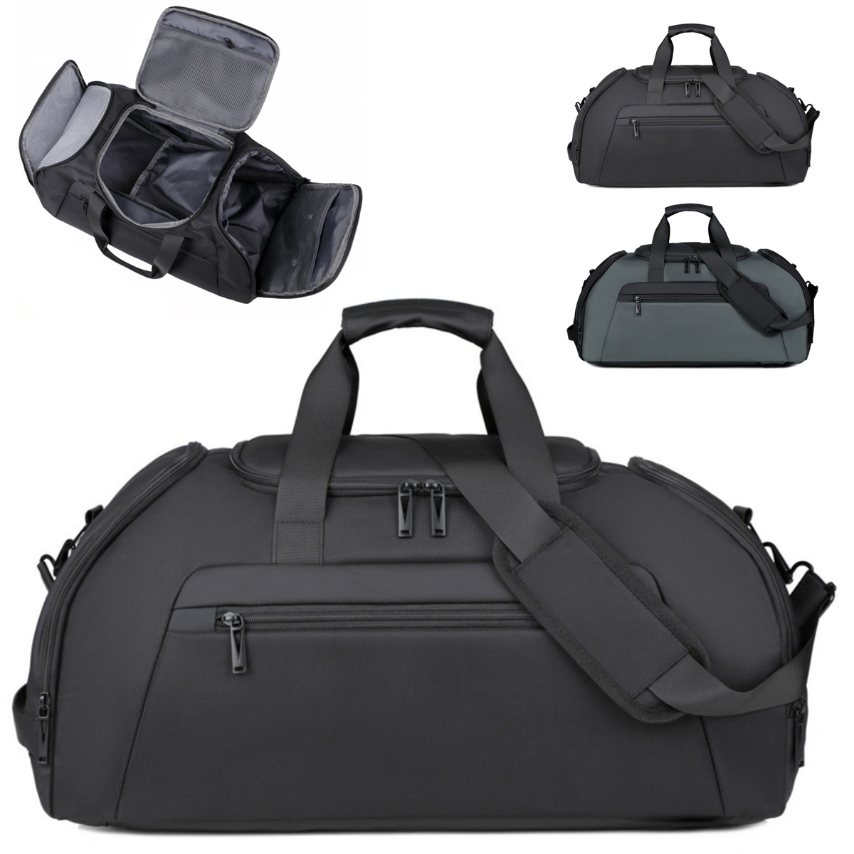 Travel Duffel Bag with Independent Shoe Compartment