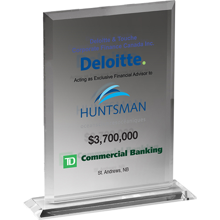 Portrait Award 3/8" Clear Acrylic (7"x 8 1/2") Full Colour PhotoImage