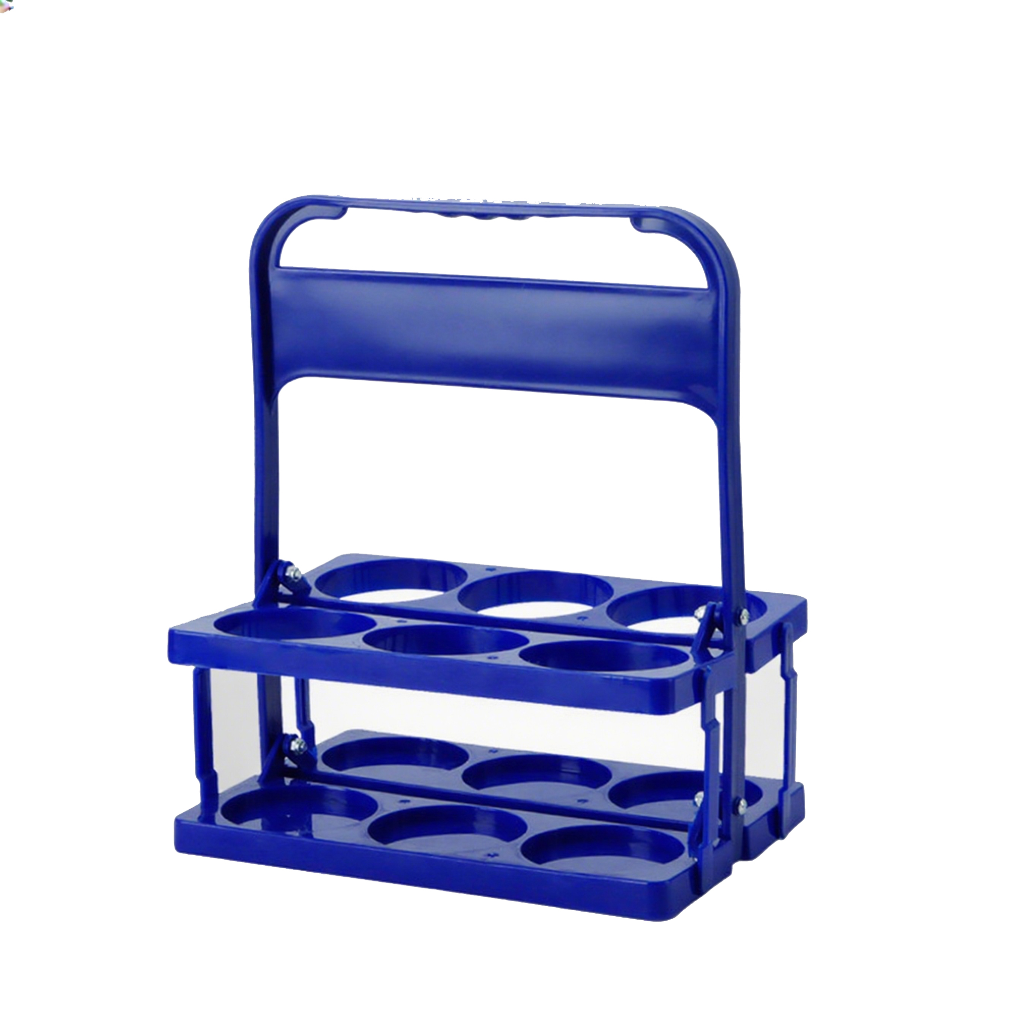 Foldable Six Slot Drink Carrier 10.2" x 7" x 12.2" 3