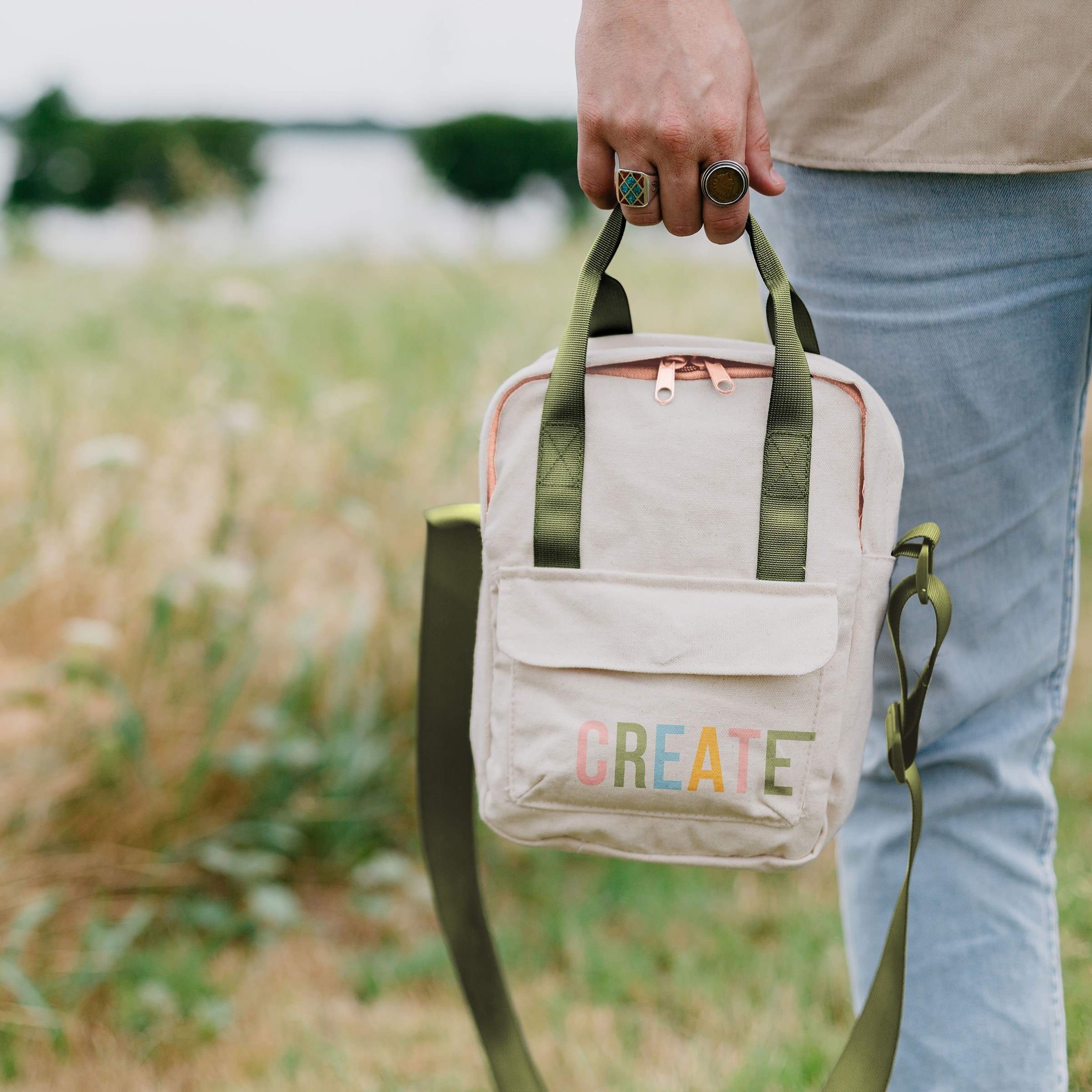 MINI BACKPACK CROSSBODY - NATURAL CANVAS