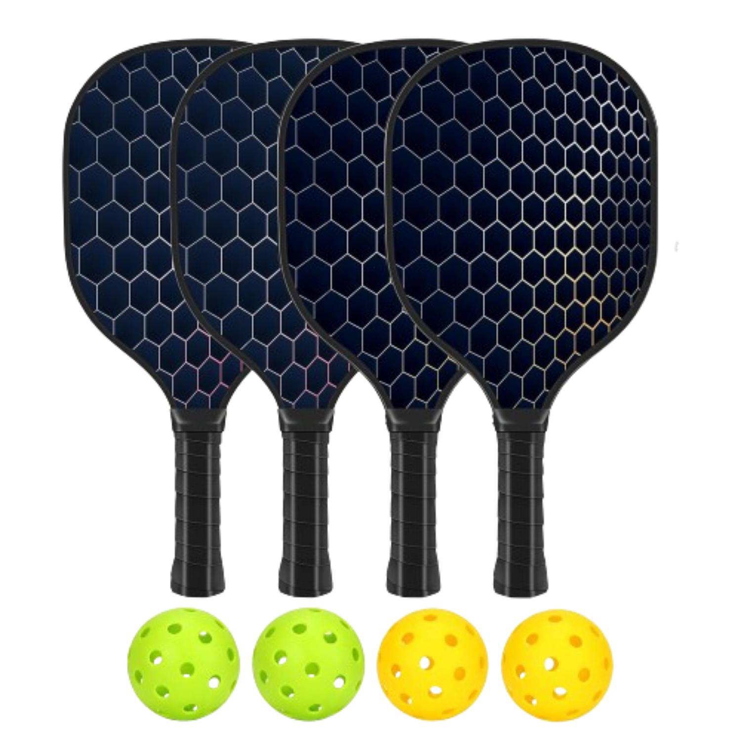 Wooden Pickleball Racket Paddle & Ball Set w/ Kcraft Paper Box 2