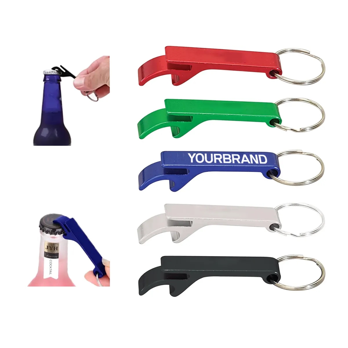 Custom Personalized Colored Souvenir Keychains Bottle Opener 3