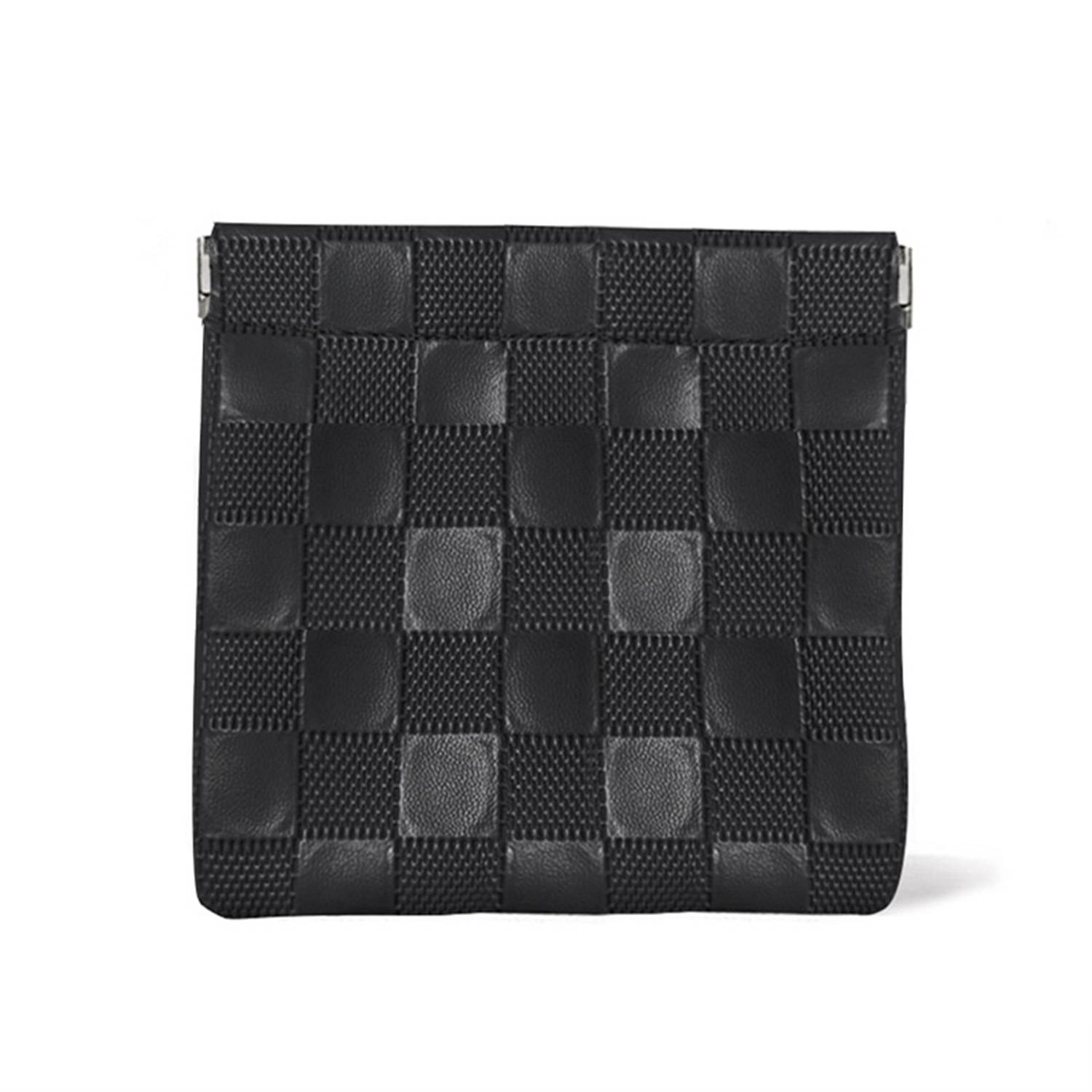 Travel Mini PU Makeup Bag with Snap Closure & Nylon Lining, custom luggage with logo imprint 4