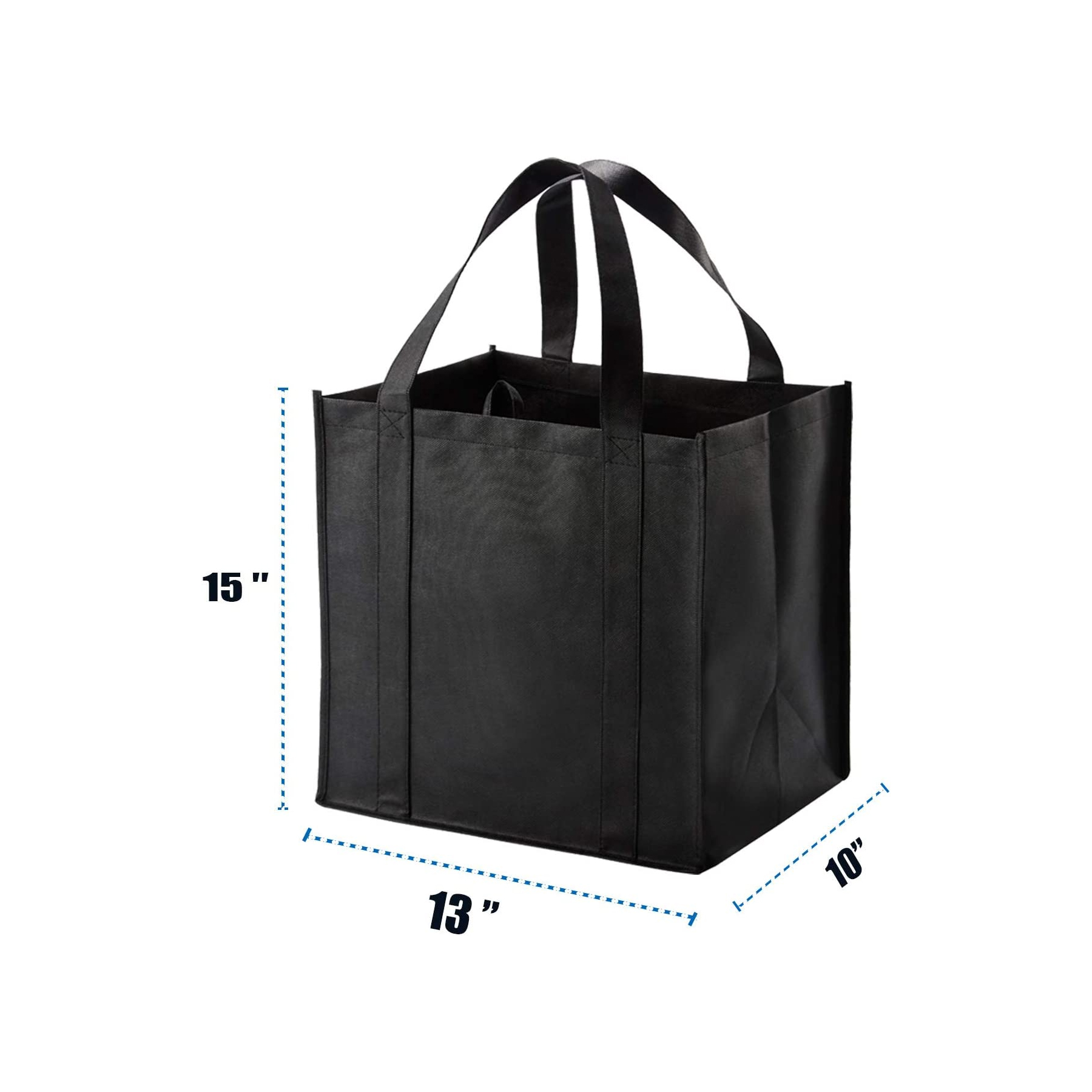 Non-Woven Reusable Reinforced Handle Grocery Bags 3
