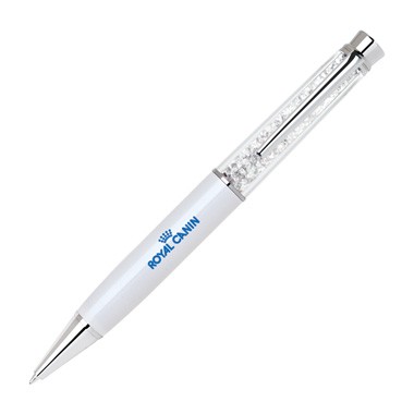 Jumbo Crystal Ball Point Pen - White 1