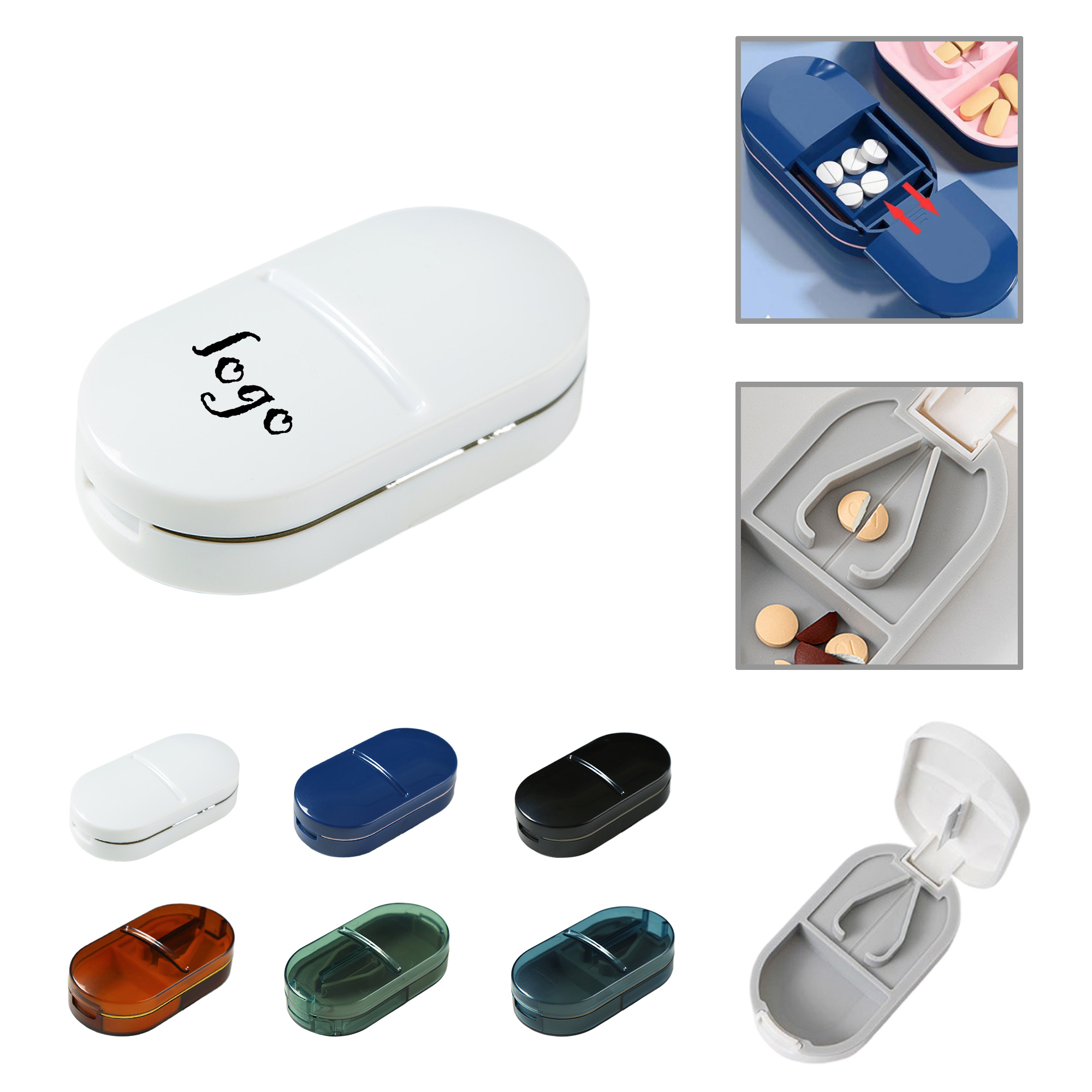 MOQ100 Compact Pill Cutter with Built-In Storage Box 4