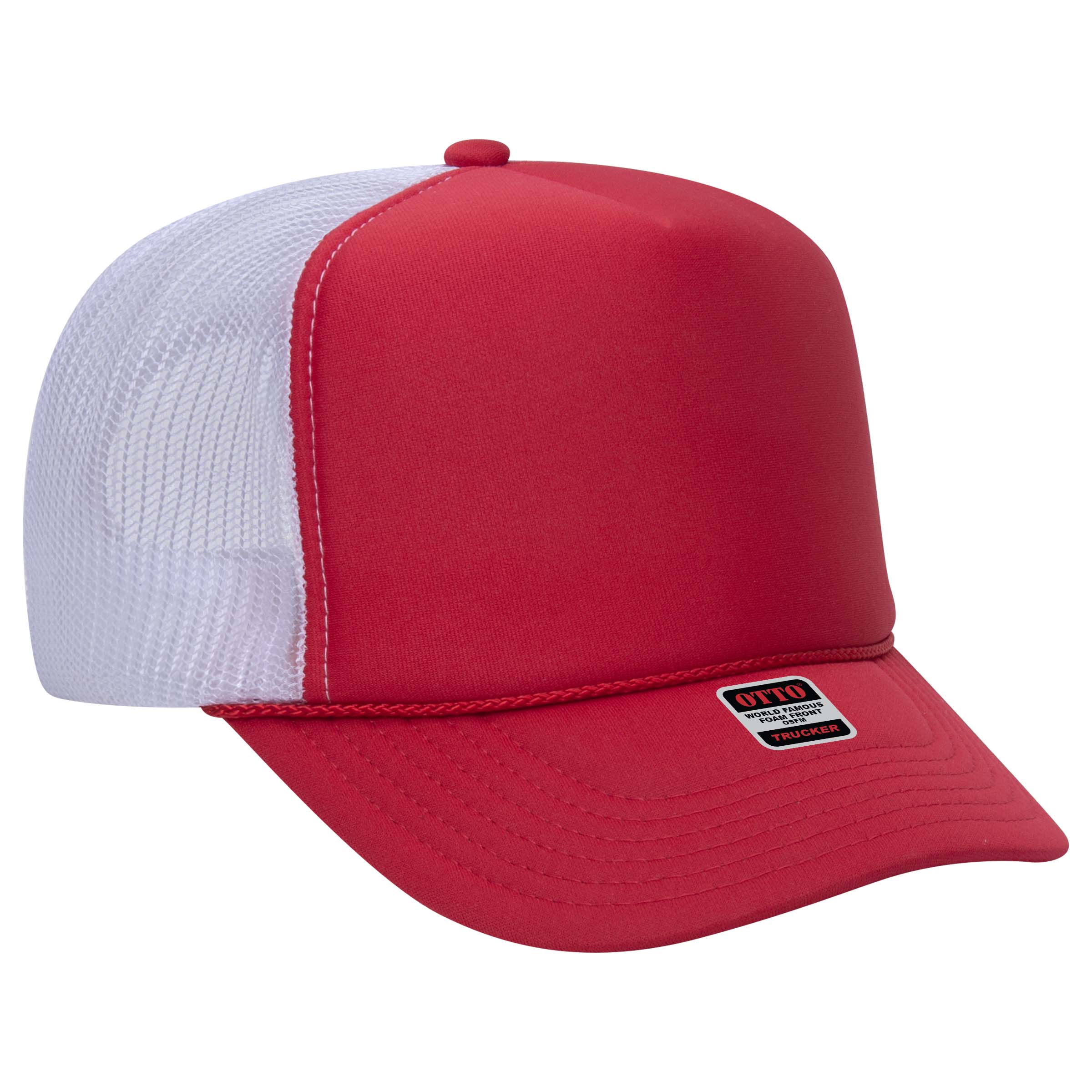 OTTO CAP® 5 Panel High Crown Mesh Back Trucker Hat 133