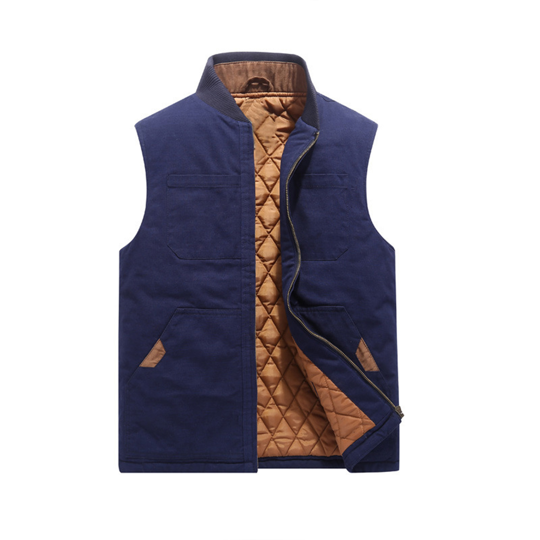 Casual Multi Pocket Vest Baseball Jacket 7