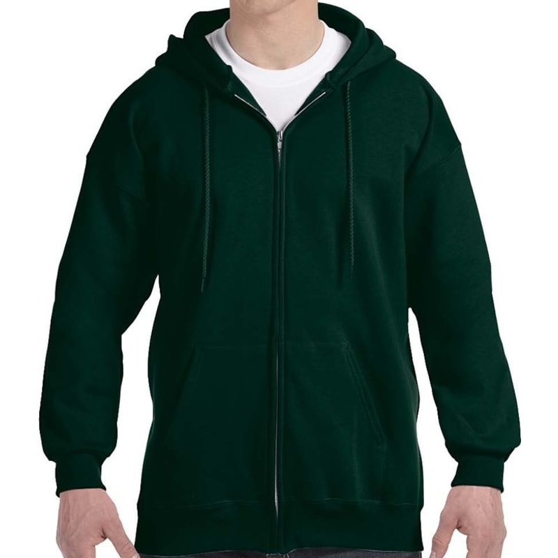 Hanes 9.7 Oz. Ultimate Cotton® 90/10 Full-Zip Hood, custom hoodie or sweatshirt with logo imprint 12