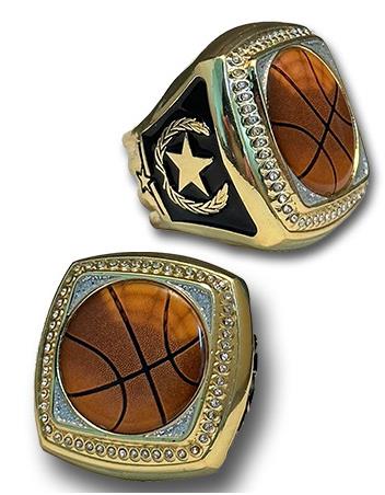 Premium Basketball Championship Ring Gold 2