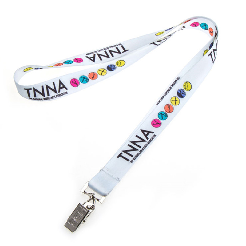 3/4" Polyester Lanyard w/bulldog clip 2